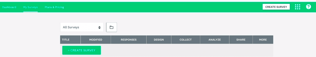 Creating SurveyMonkey Survey